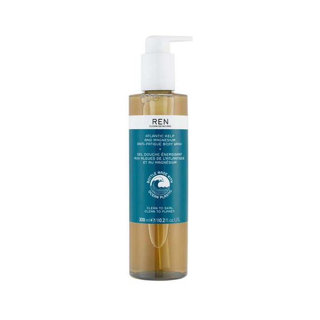 REN Clean Skincare - Atlantic Kelp And Magnesium Anti-Fatigue Body Wash - Sulphate-Free Shower Gel, Cruelty Free & Vegan