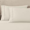 Superior 1200 Thread Count 100% Egyptian Cotton, Soft and Breathable, 2-Piece King Pillowcase Set Solid, Ivory