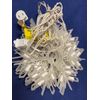 10" LED Snowflake 3 Pack Twinkling Cool White Christmas Holiday 120 Light String