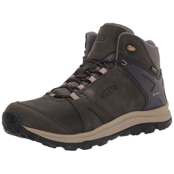 KEEN womens Terradora 2 Mid Height Leather Waterproof Hiking Boot, Magnet/Plaza Taupe, 6.5 US