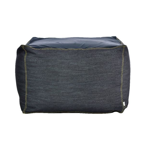 Flex Sale PCM-6515DMC Bead Cushion Cover Single Item Denim Cube Large Replacement Cover