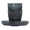 Huskee 3oz Renew Espresso Set 2-Set with Saucers - Smoke