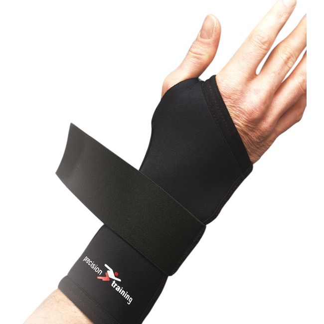 Precision Training Neoprene Wrist Support - Black/Red, Small