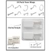 2 Pack Nose Piercing Tool, Disposable Safety Portable Nose Piercing Tools, Self Nose Piercing Kit with 10 Pcs Free Nose Rings Piercing Jewelry (Silver)