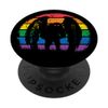 Mothman - Retro Rainbow, Colorful Cryptid PopSockets Swappable PopGrip