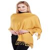 CJ Apparel Gold Brown Solid Colour Design Shawl Scarf Wrap Pashmina Seconds NEW, One Size