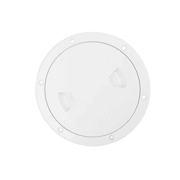 Partuto 4" Boat White Circular Inspection Hatch Deck with Detachable Cover Replacement