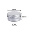 nuoshen 20 Pcs Aluminium Tin Jars, 20ml Empty Cosmetics Containers Pots for Cream Sample Makeup Creams