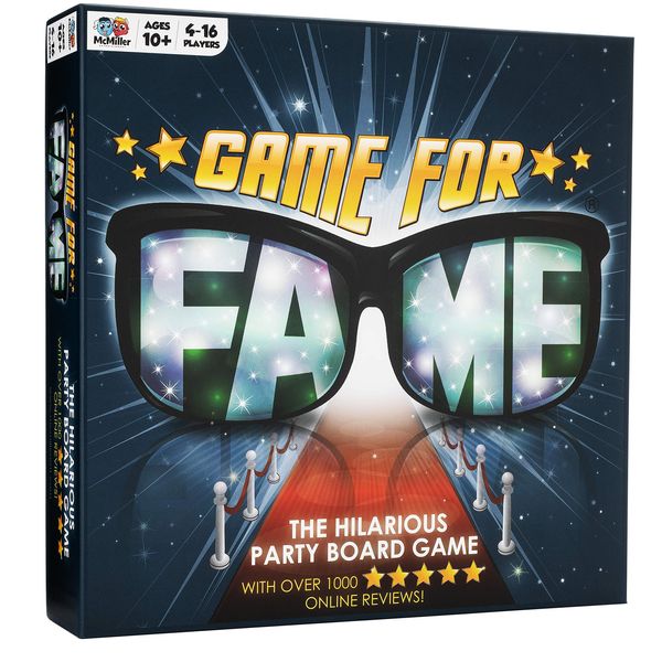 GAME FOR FAME THE HILARIOUS PARTY BOARDGAME, Multicolor