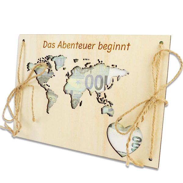 Geldgeschenk Hochzeit Weltkarte Holz Hoch zeitsgeschenke für Brautpaar Geld Kreativ Hochzeitsgeschenk Geld Hochzeitspaar Hochzeitskarte Personalisiert Geldgeschenke Verpackung Geldgeschenk Reise