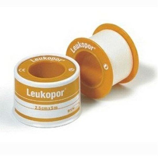 Leukopor Hypo-Allergenic Surgical Tape 5cm x 5m x6