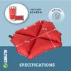 Klymit Pillow X Inflatable Camp & Travel Pillow, Red/Gray