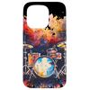 iPhone 15 Pro Drum Set Synth Wave Musical Instrument Smartphone Case