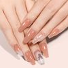 TOMICCA Sheer Color Gel Nails, Solid Color, Dark Nude, Transparent, 0.5 fl oz (15 ml), UV/LED Compatible, Suitable for Beginners & Professionals, Polish Type, Self Nail