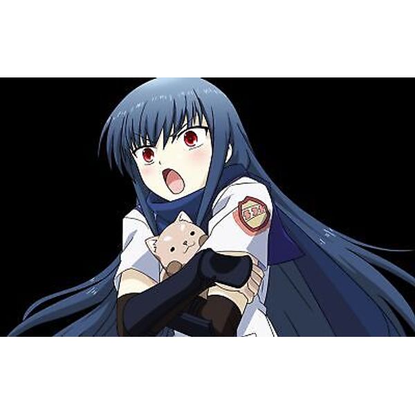 Anime angel beats ninja shiina girl screaming toy Playmat Gaming Mat