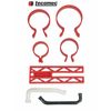 Tecomec Cylinder Piston 7- Piece Ring Clamp & Piston Stop Kit Ring Tool Kit