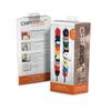 Perfect Curve CapRack18 Over-The-Door Cap Organizer, Two Straps, Holds Up To 18 Caps, Black