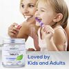 Ecofam Chewable Toothpaste Tablets - 90 Natural Peppermint Tabs - Zero Waste Glass Jar - Fluoride-Free -with Nano Hydroxyapatite - Made in The USA