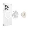 Beige / Vanilla Letter B Initial Heart Monogram Cute Design PopSockets MagSafe PopGrip for iPhone