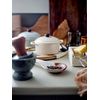BLOOMINGVILLE - Thanos Serving Pot w/Lid, Grey, Stoneware (82057703)