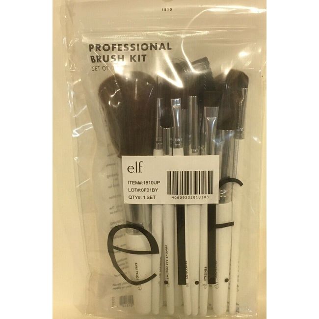 e.l.f Professional Complete Set of 12 Brushes #1810 New