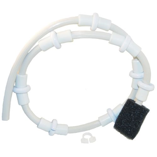Custom 25563-005-000 4' Sweep Hose w/End Scrub for Pool Cleaner - White