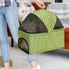 Foldable Pet Stroller Dog Stroller Removable Travel Carrier+Cup Holder 4 Wheels