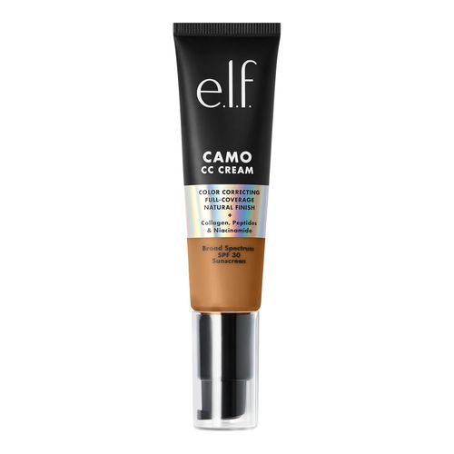 e.l.f. Camo CC Cream, Color Correcting Medium-To-Full Coverage Foundation with SPF 30, Tan 400 W, 1.05 Oz (30g)