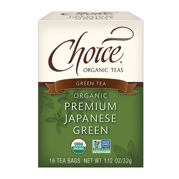 Choice Organics - Organic Japanese Green Tea (6 Pack) - Compostable - Contains Caffeine - 96 Organic Green Tea Bags