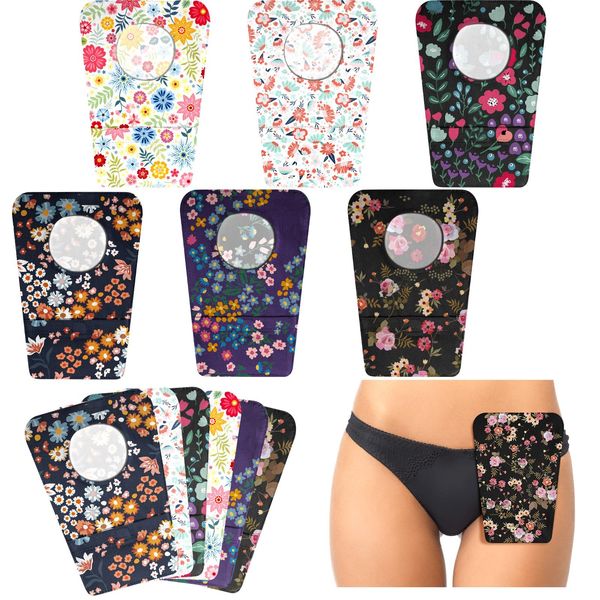 Mumufy 14 Pcs Ostomy Bag Pouch Covers for Women Men with Round Opening Care Protector Shower Wraps Cover Odor (Cute Style)