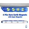WORKPRO 8-Inch Magnetic Torpedo Level Aluminum Alloy Construction 4 Bubble Vials