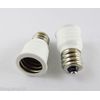 10 White US E12 To E14 Candelabra Base Socket LED Light Bulb Lamp Adapter Holder