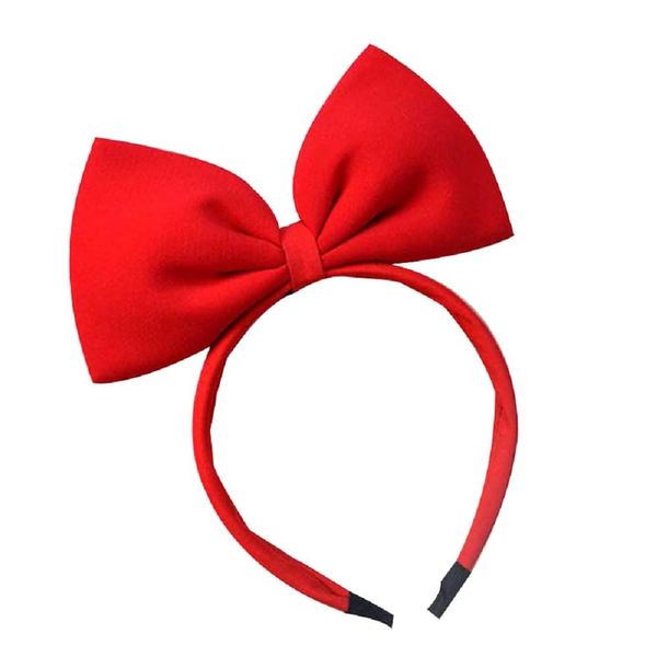 Ankelesz Bow Headbands Headdress for Women and Girls, Perfect Hair Accessories for Halloween Party and Cosplay (Red)