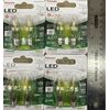 LED Filament Night LIGHT BULB 1w=10w Clear Soft Light 4packs E12