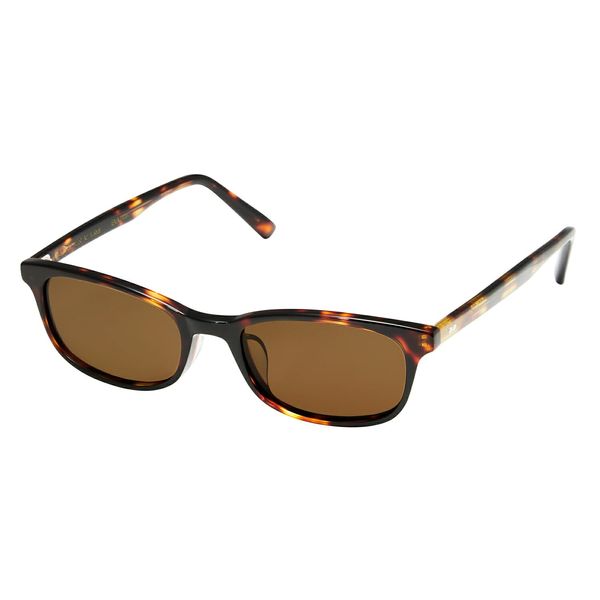 EVERNEVER AZ Label EVAZ-002C3-SG-parent Men's Driving Sunglasses, Polarized Sunglasses, Stylish, Day and Night, Square, UV Protection, Light Color, Thin, Thin, Brown Marble (Slight Small to Regular Sizes), Lens Color: Dark Brown (Glare Reduction Effect: S