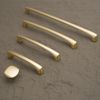 BUKOBYHE 6 Pack 7 Inch Kitchen Cabinet Handles Brushed Brass Cabinet Pulls Zinc Alloy Drawer Pulls Solid Kitchen Hardware