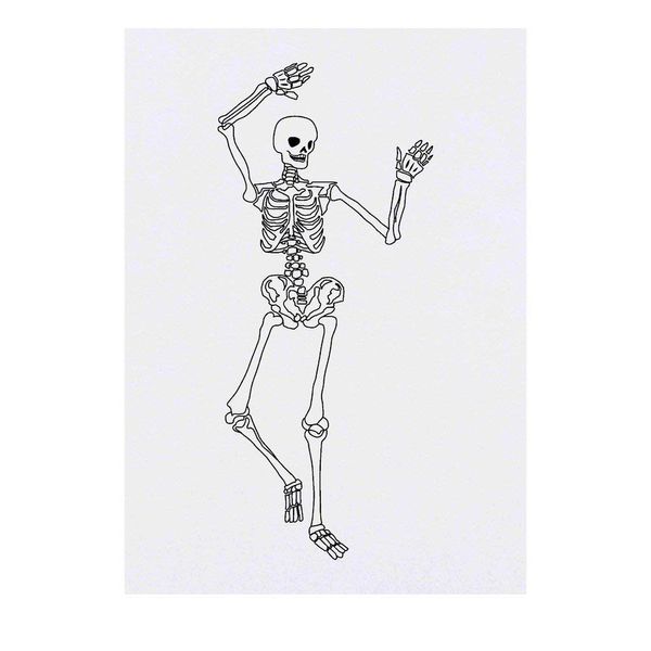 Large 'Skeleton' Temporary Tattoo (TO00017853)