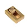 Yosoo Leather Craft Making Leather Edge Roller Oil Painting Box With 2 Brass Rollers Leather Edge Processing Tool