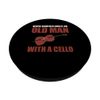 An Old Man With A Cello Cellist Music PopSockets Swappable PopGrip
