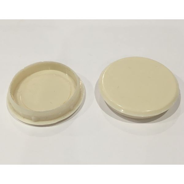 35mm Hinge Hole Cover Caps 10 Pces Cream Colour for Kitchen Cabinets