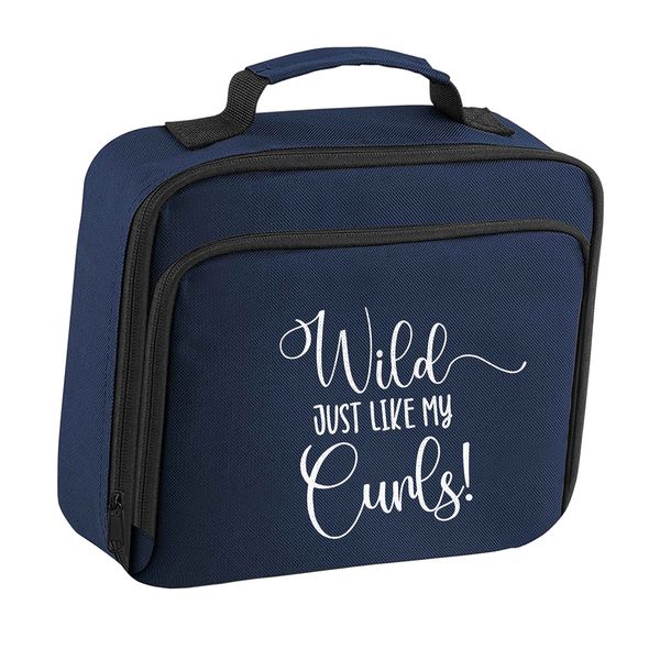 Flox Creative Navy Lunch Cooler Bag Wild Like My Curls