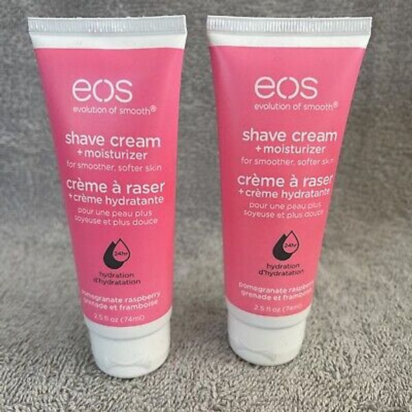 EOS  Shave Cream + Moisturizer Pomegranate Raspberry, 2.5 oz UNBOXED