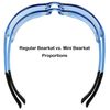 MCR Crews Mini Bearkat Safety Glasses with Light Blue Lens