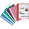 10Pcs A4 Presentation Folder, A4 Project Folder, Presentation Folders, Project Folders, Document Organiser Holder Case Plastic, Document Files Transparent Cover with 2 Hole Binding Blip(5 Colors)