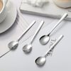 Dessert Spoons Set of 6 Small Spoons Espresso Spoon Ice Cream Spoon