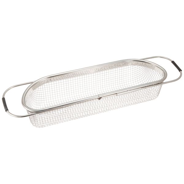 Yoshikawa Shape Line 18-8 Sliding Mesh Sink Basket, Slim SP1207