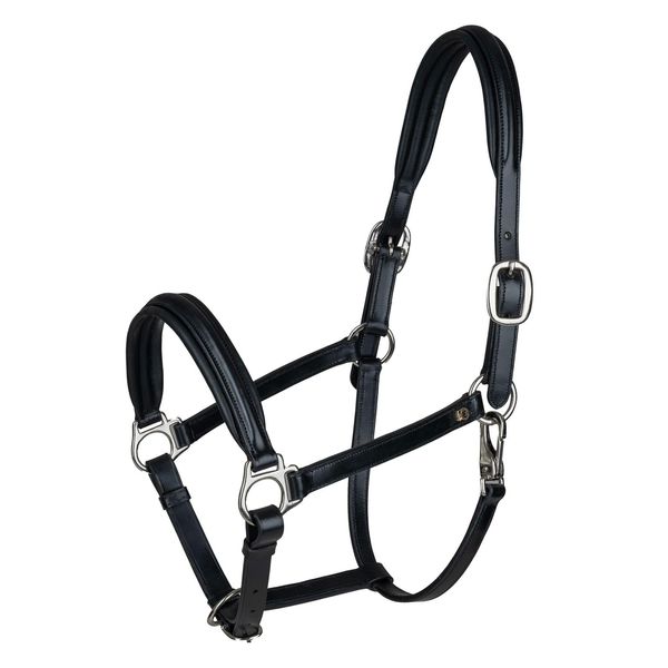 WALDHAUSEN Leather Halter S-Line Classy, Black, VB