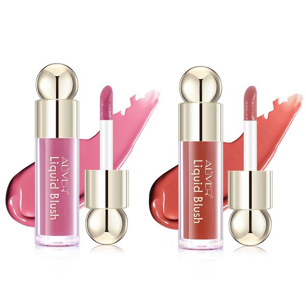 Liquid Blush, Dewy Cheek Tint, Weightless, Long-Wearing, Smudge Proof, Natural-Looking, Dewy Finish, Waterproof Long Lasting, Cruelty-Free Blush Makeup