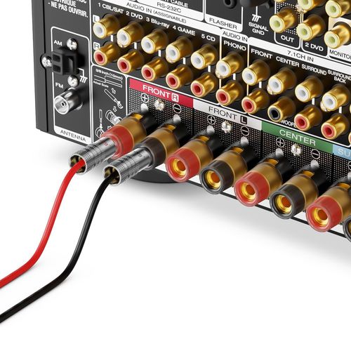 Viborg 8X HiFi Speaker Banana Connectors, 24K Gold-Plated Banana Plug, Dual Screws Locking, Hi-end Audio Speaker Banana Jack Terminals for Speaker Cable (Support 8-20 AWG Wires)