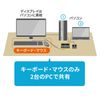 Sanwa Supply SW-KVM2UUSN2 PC Switcher (No Emulation, With Hand Switch), Black